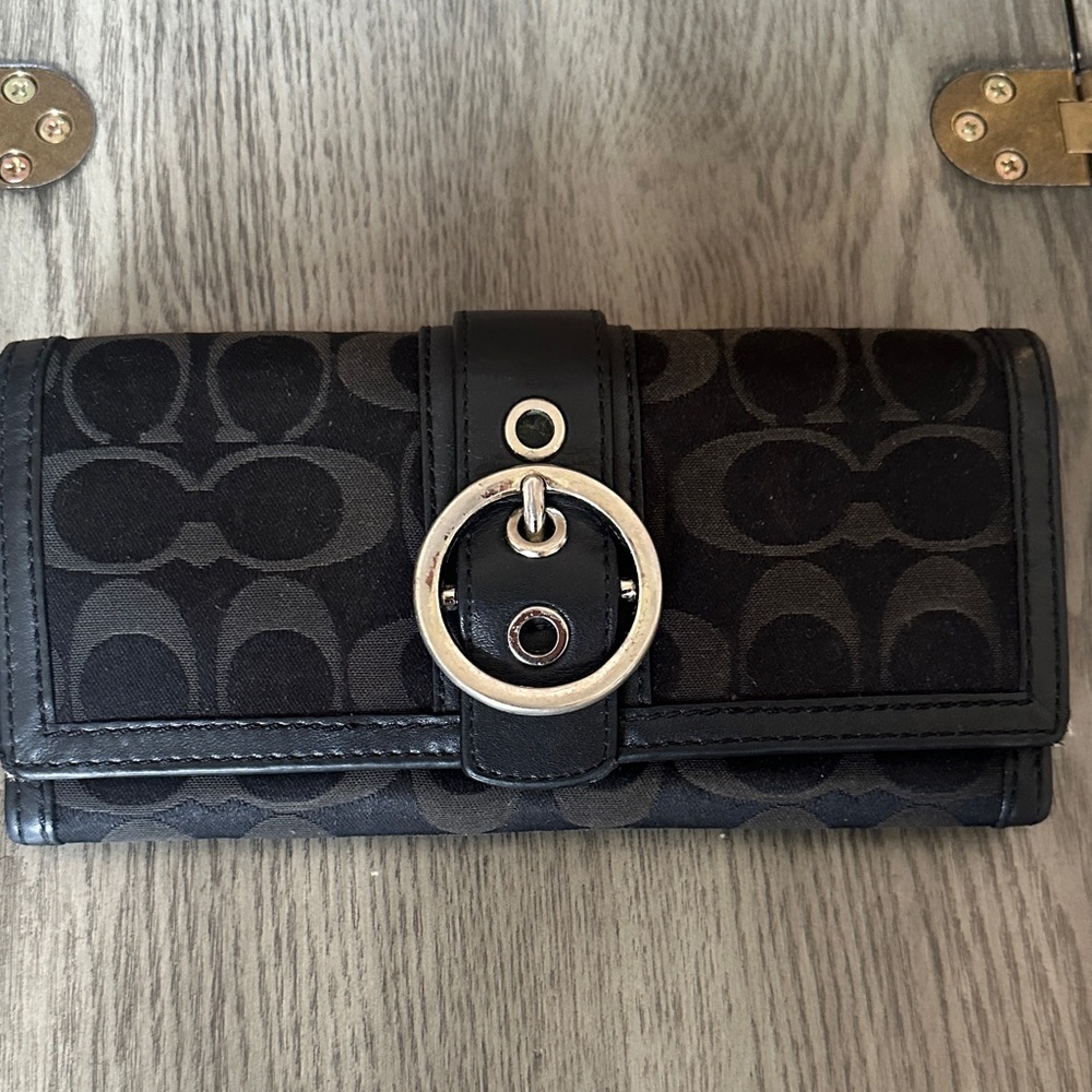 Coach 13642 ALI Signature Satin & Leather Hobo Shoulder Bag & Matching Wallet - Picture 14 of 16
